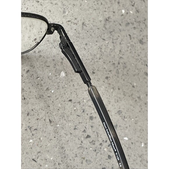 Hart Schaffner Marx Eyeglasses Frames ONLY T-125 Black Slate 54-16-135 rectangle - Picture 7 of 15